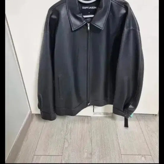 [BUNJANG] Dope Jason Oversized Vegan Leather Single Jacket / 도프제이슨 오버핏 비건레더 싱글 자켓
