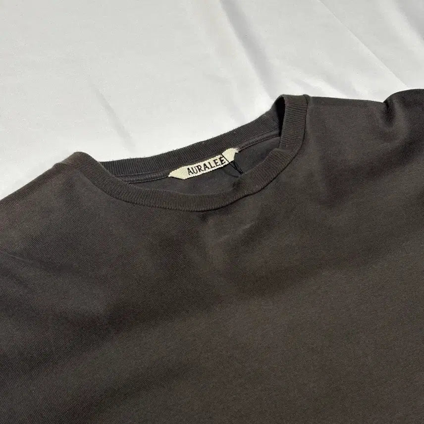 [BUNJANG] AURALEE Charcoal Cotton Long Sleeve / AURALEE 차콜 롱슬리브