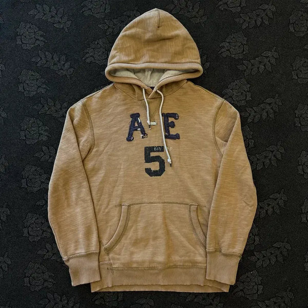 [BUNJANG] American Eagle Outfitters Pullover Hoodie Brown M/95 / 아메리칸 이글 오피터스 풀오버 브라운 후드티 M/95