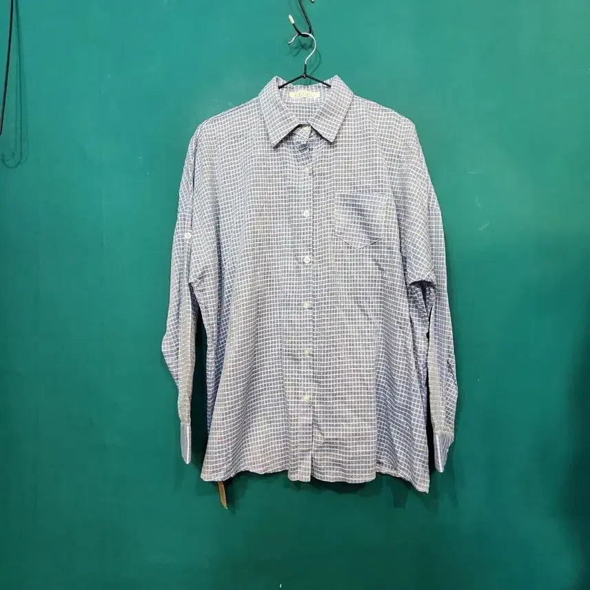 [BUNJANG] Linen Check Shirt / (새제품)린넨 체크 남방