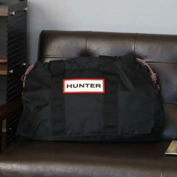 [BUNJANG] Hunter x Lipslip Nylon Boston Bag (Black) / 헌터 립스타 나일론 보스턴 백 (블랙)