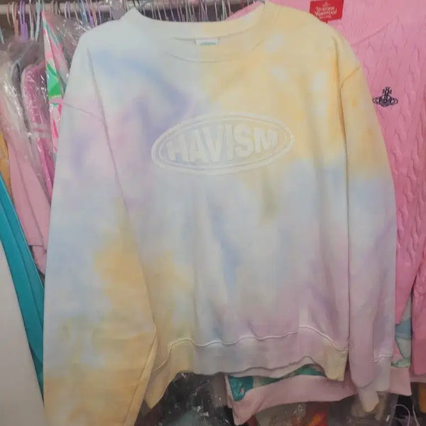 [BUNJANG] Heizm Tie-Dye Sweatshirt / 헤이즘 타이 다이 맨투맨