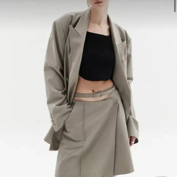 [BUNJANG] The Ilma Wrap Mini Skirt / 더 일마 랩 미니스커트