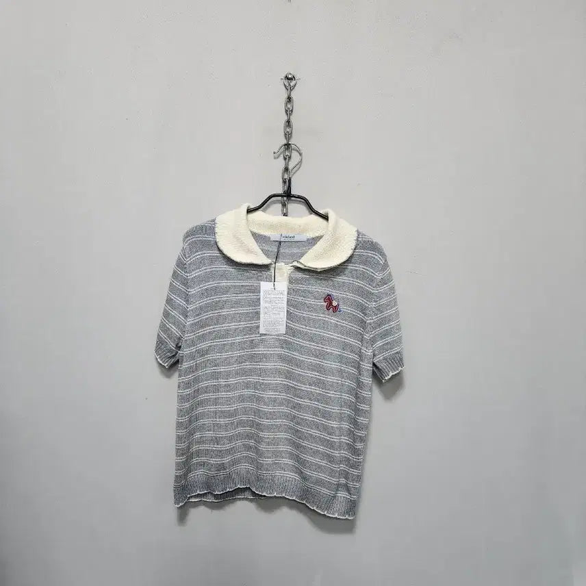 [BUNJANG] Wished Striped Collar Knit (New) / 위시드  단가라 카라 니트(26년제조새상품)