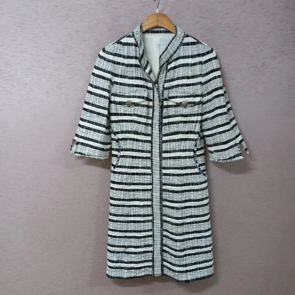 [BUNJANG] Dandihara Striped Zip-Up Dress / B9-29/타임 스트라이프 집업 원피스 봄여름 여성