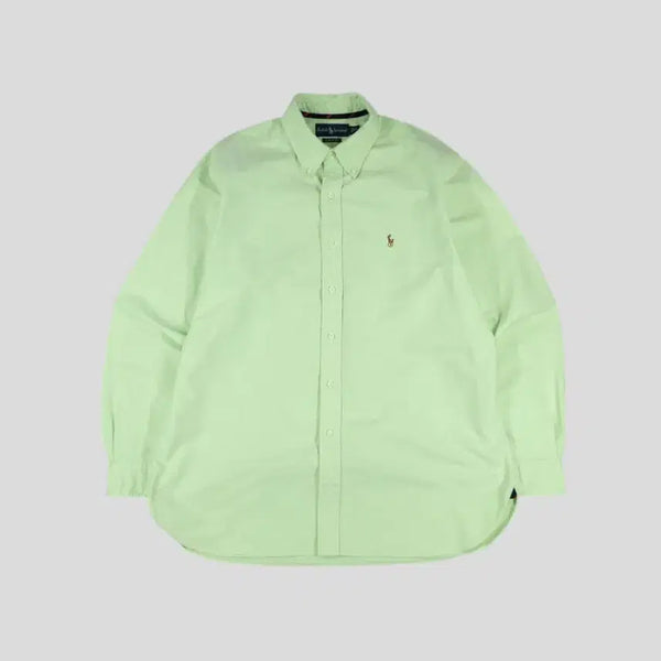 [BUNJANG] Polo Ralph Lauren Light Green Multi Pony Button-Down Classic Fit Cotton Oxford Shirt 2XL / 폴로랄프로렌 라이트그린 멀티포니 버튼다운 클래식핏 코튼 옥스포드 남방 셔츠 2XL