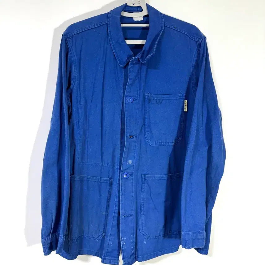 [BUNJANG] French Work Jacket Cobalt Blue / 프렌치 워크 자켓 코발트 블루 100