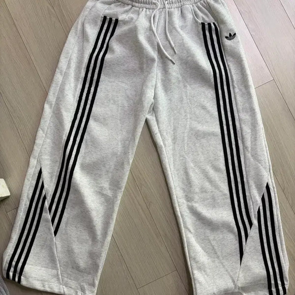 [BUNJANG] Adidas Three-Stripes Training Pants Grey / 아디다스 삼선 트레이닝 팬츠