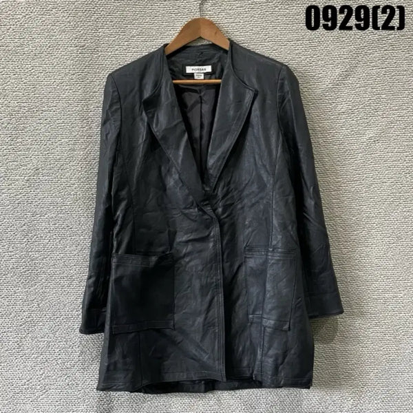 [BUNJANG] Morgan Leather Jacket Black M / Morgan 레더 자켓 블랙 m