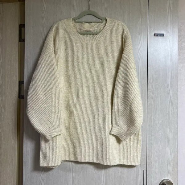 [BUNJANG] Glitter Oversized Knit Sweater / 글리터 오버핏 니트
