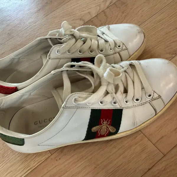 [BUNJANG] Gucci Bee Sneakers White / 구찌 스니커즈 꿀벌 흰색