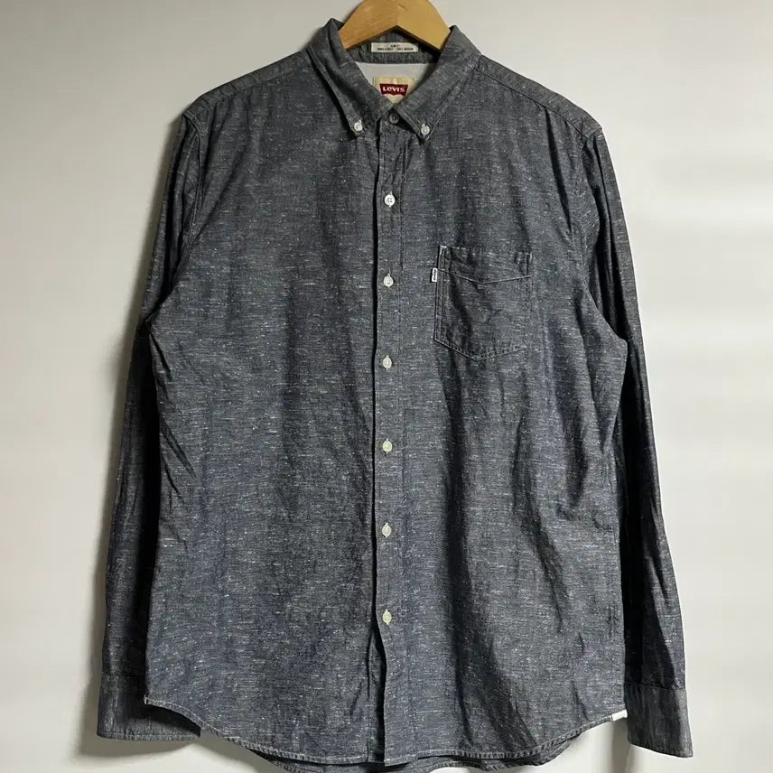 [BUNJANG] Levi's White Tab Chambray Denim Shirt L / 공용 리바이스 원포켓 화이트라벨 샴브레이 데님 셔츠 남방 L
