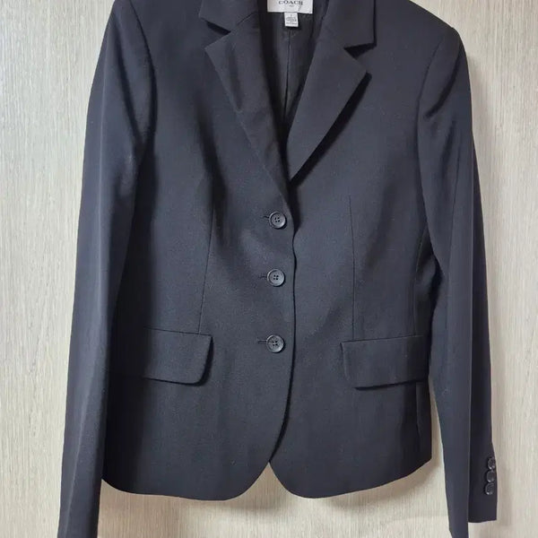 [BUNJANG] COACH Women's Black Wool Blazer Jacket / (정품) 코치 여성 블랙 자켓 블레이져 2 울 블레이져