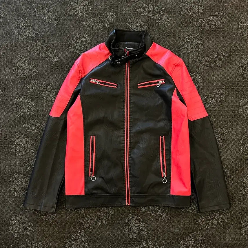 [BUNJANG] Shaweiqi Leather Rider Biker Jacket XL / Shaweiqi 레더 라이더 가죽 바이커 자켓 XL/105