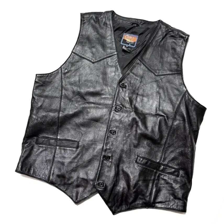 [BUNJANG] Cripple Creek Leather Vest / Cripple Creek - 레더 베스트