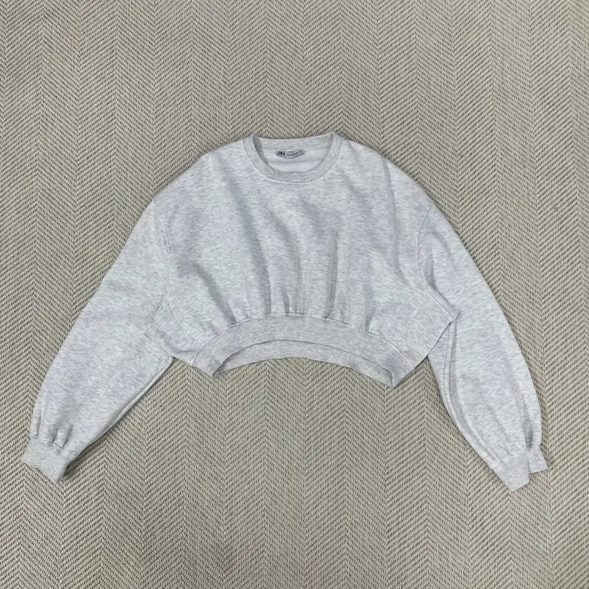 [BUNJANG] Zara Cropped Sweatshirt / 자라 크롭 맨투맨