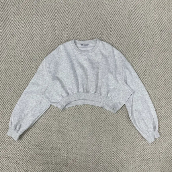 [BUNJANG] Zara Cropped Sweatshirt / 자라 크롭 맨투맨