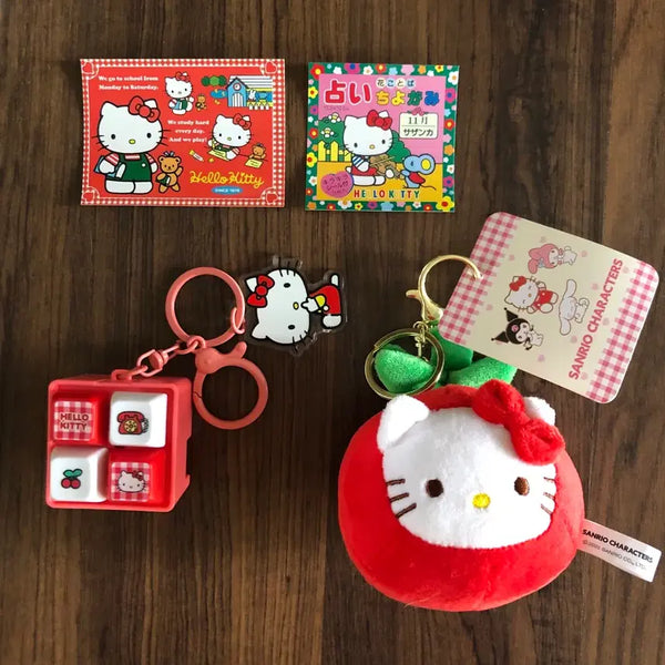 [BUNJANG] Sanrio Hello Kitty "Kitty" Set - New Bundle (Light & Sound Keycaps, Keychain, Plush Toy) / 키티 세트 새상품 일괄 키캡(불빛+소리) 키링 산리오 봉제인형 완구 키덜트 수집
