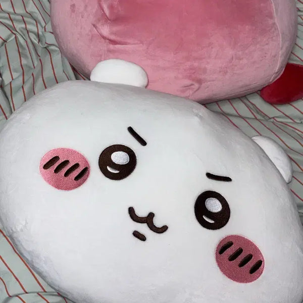 [BUNJANG] Chiikawa Chunky Mochi BIG Face Cushion Plush / 먼작귀 치이카와 쫀득 모찌 BIG 페이스 쿠션 인형