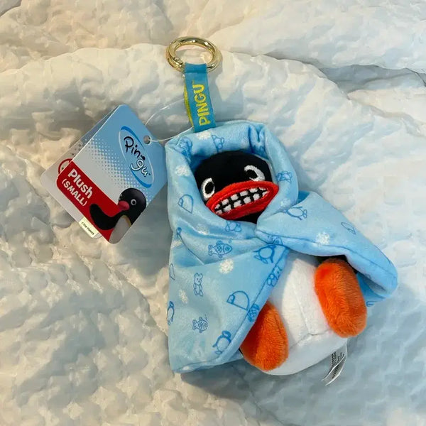 [BUNJANG] Pingu Cold Costume Plush Keychain / 택0,새상품) 핑구 감기 코스튬 인형 키링