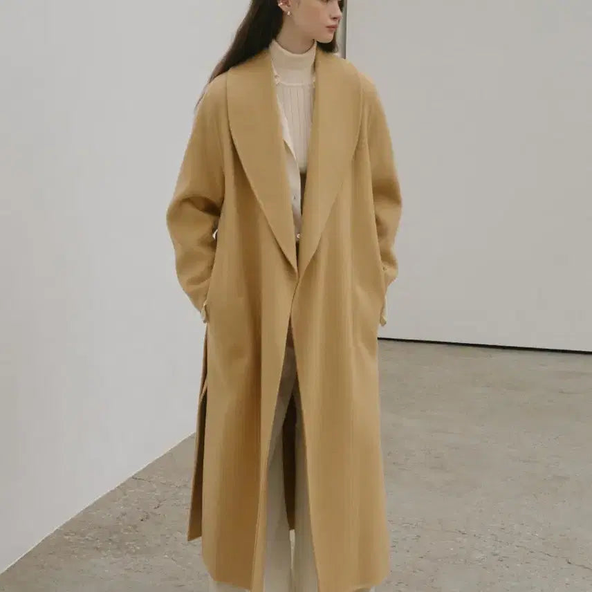 [BUNJANG] MUSEE Wool Cashmere Handmade Coat / MUSEE 뮤제 울캐시미어 핸드메이드 코트