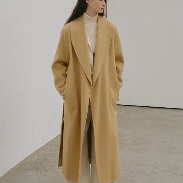 [BUNJANG] MUSEE Wool Cashmere Handmade Coat / MUSEE 뮤제 울캐시미어 핸드메이드 코트