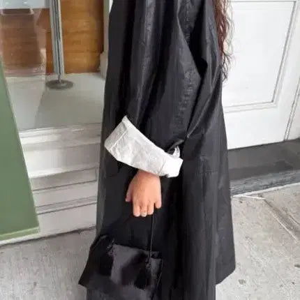 [BUNJANG] Ethos PF Coated Black Coat / 에토스 PF Coated Black Coat 코티드 블랙 코트