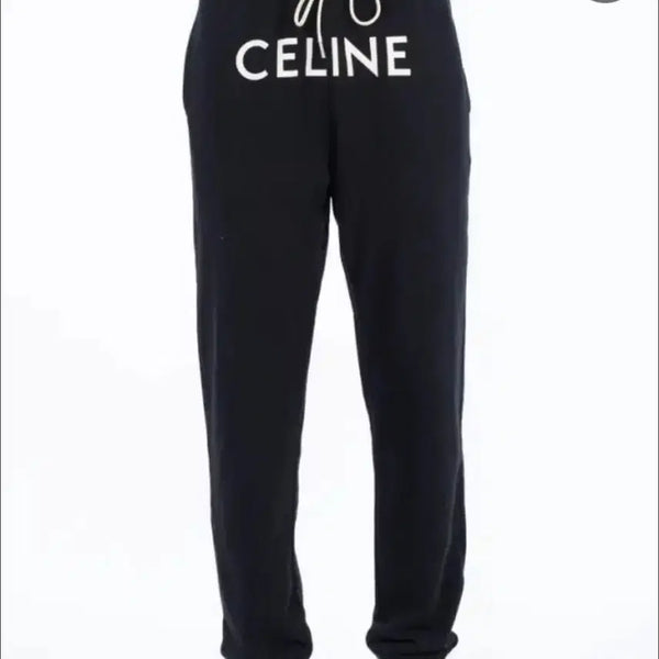 [BUNJANG] Celine Logo Training Pants Black / 셀린느 로고 트레이닝 팬츠 블랙