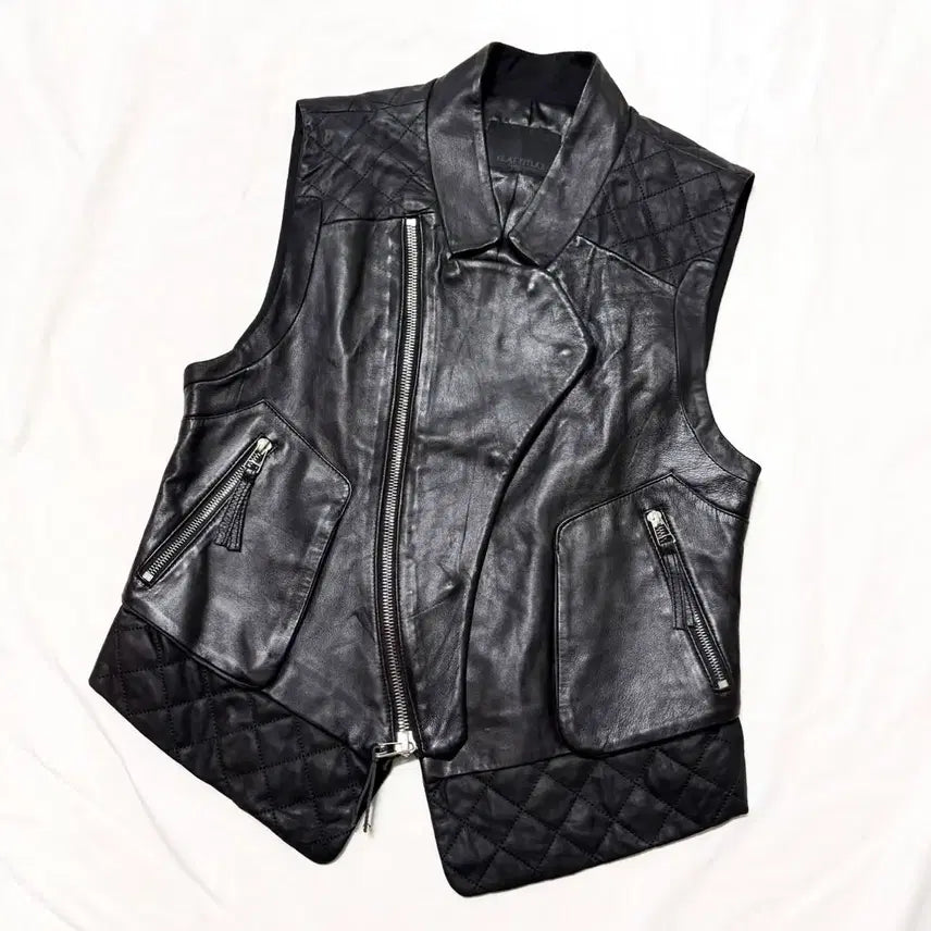 [BUNJANG] G.Attitude Leather Vest / G.Attitude - 레더 베스트