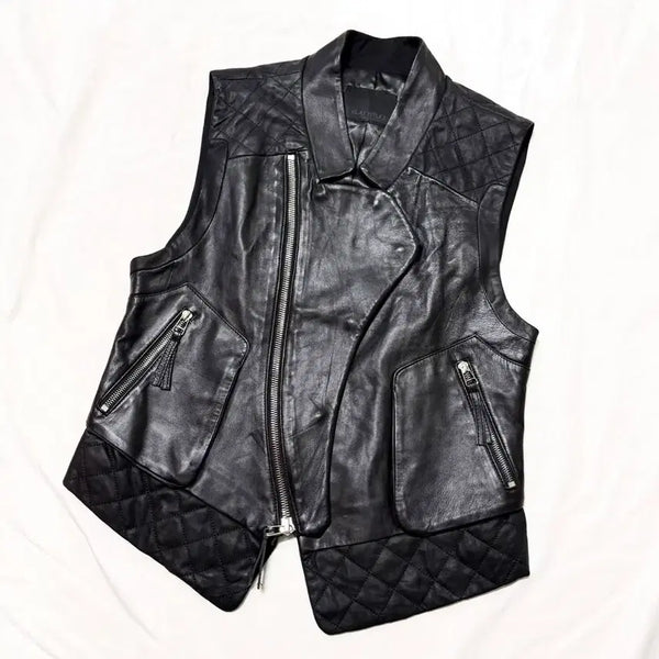 [BUNJANG] G.Attitude Leather Vest / G.Attitude - 레더 베스트