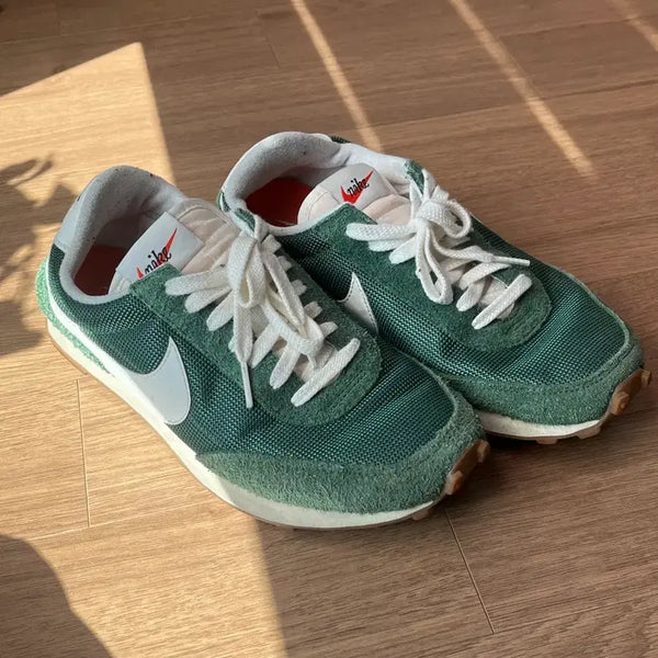 [BUNJANG] Nike Green Suede Sneakers US 7 / 나이키 그린스웨이드 240mm