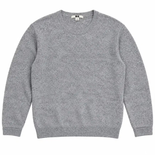 [BUNJANG] Uniqlo Lambswool Knit M (Gray) / 유니클로 램스울 회색 니트 M