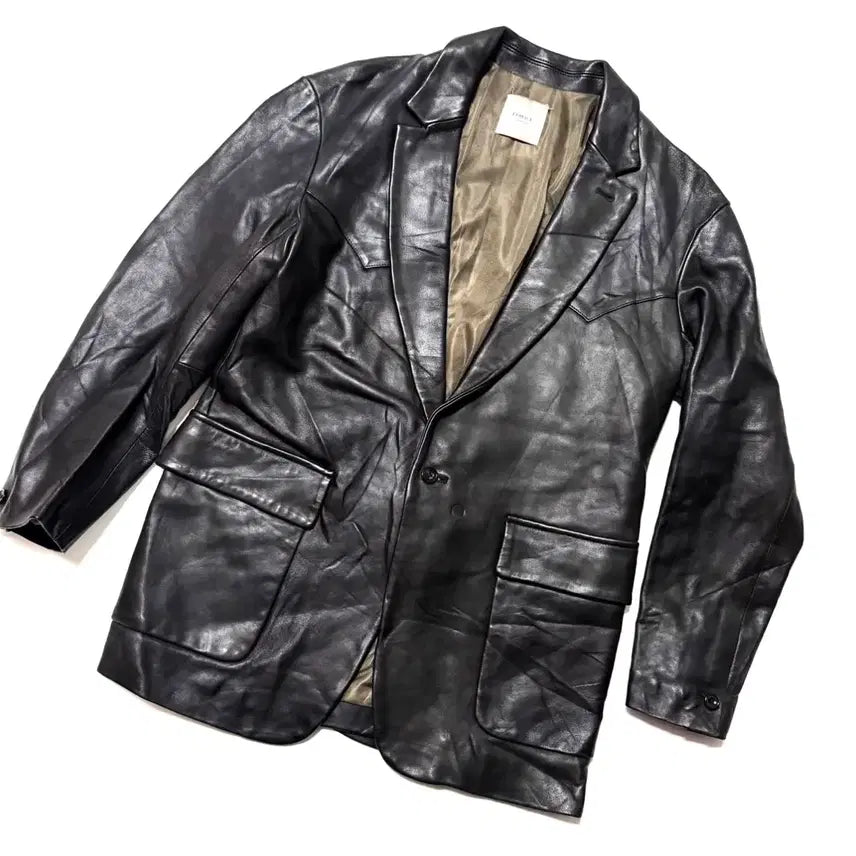 [BUNJANG] Edifice Western Leather Blazer / Edifice - 웨스턴 레더 블레이저