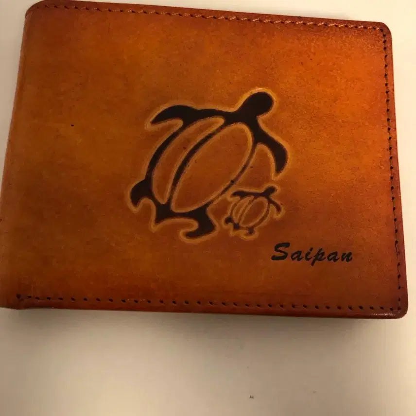 [BUNJANG] Saipan Turtle Motif Bifold Wallet / 사이판여행 시념품 반지갑