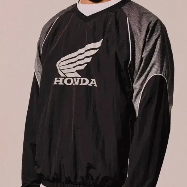 [BUNJANG] Honda Speed Track Solid Long Sleeve Motorcycle Jacket Black / 새상품 혼다 스피드 트랙 솔리드 바스락 롱 슬리브 핍스 모터사이클 블랙 100 105 s