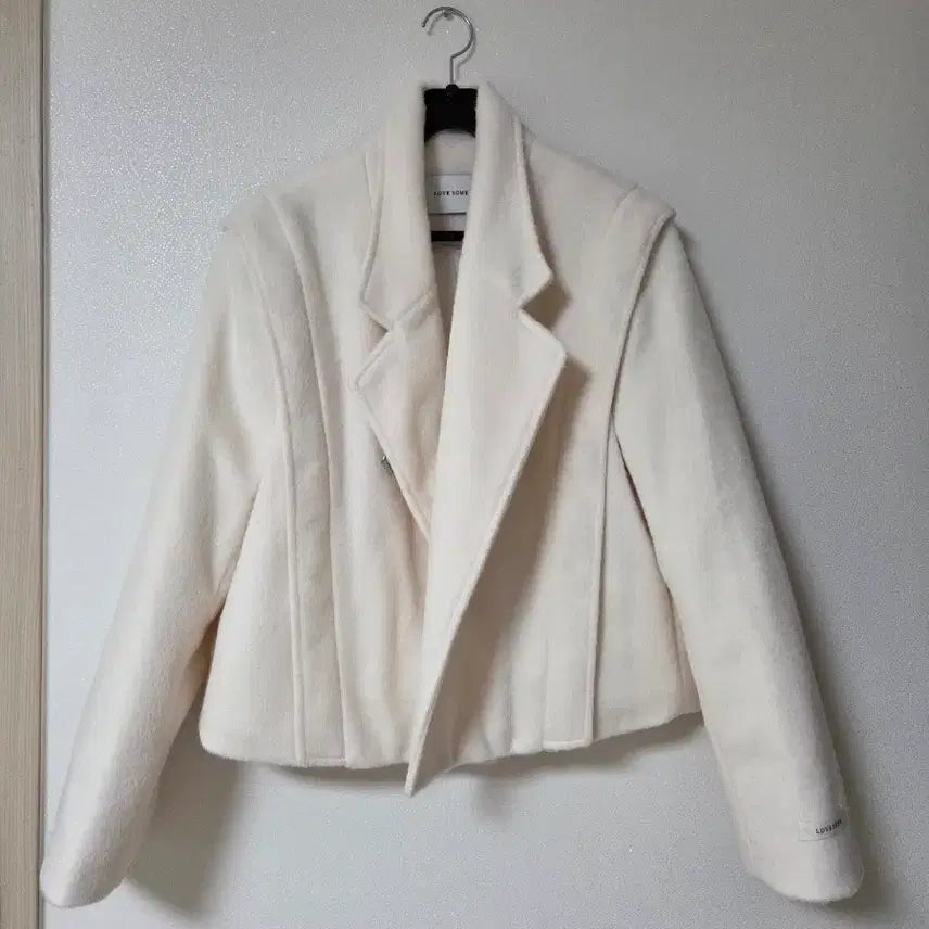 [BUNJANG] Lovesome Cropped Jacket - Ivory / 러브썸 크롭 자켓 아이보리