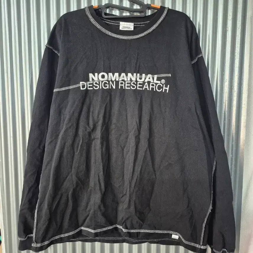 [BUNJANG] L Manual Research Sweatshirt / L 노매뉴얼 디자인 리서치 맨투맨