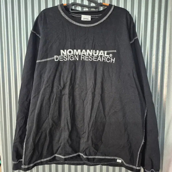 [BUNJANG] L Manual Research Sweatshirt / L 노매뉴얼 디자인 리서치 맨투맨