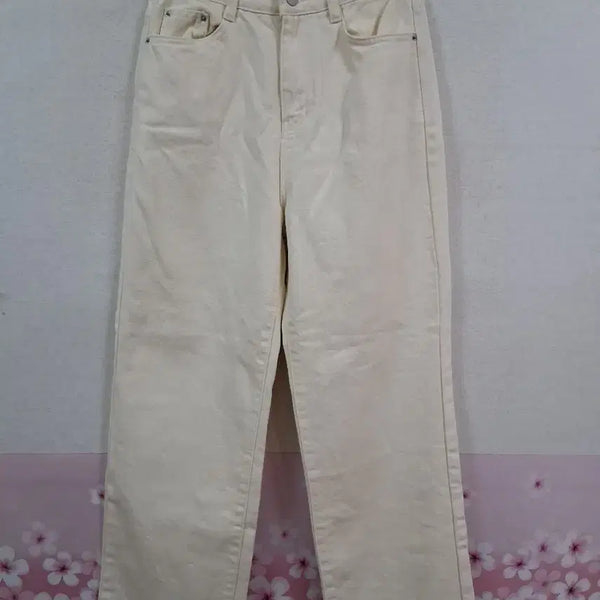 [BUNJANG] Ivory Wide Denim Pants / 아이보리 와이드 데님 팬츠