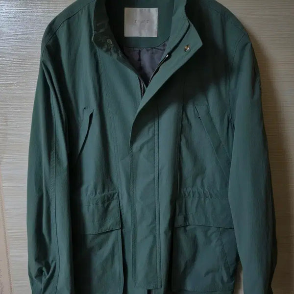 [BUNJANG] Time Homme High Neck String Jacket Green Size 95 / (새상품급)타임옴므 하이넥 드로우스트링 자켓 그린 95