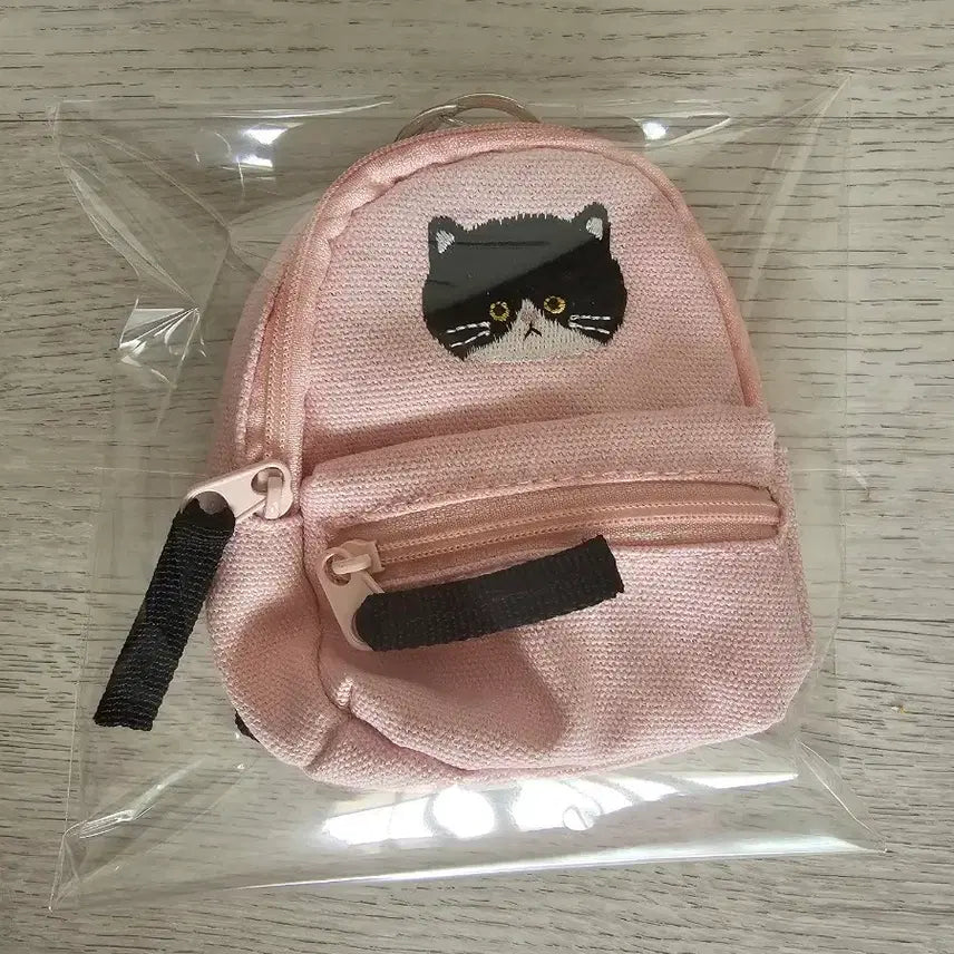 [BUNJANG] Cat Backpack Mini Pouch Keyring Set / 고양이 백팩 미니 파우치 키링 새제품 정품