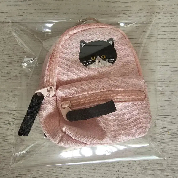 [BUNJANG] Cat Backpack Mini Pouch Keyring Set / 고양이 백팩 미니 파우치 키링 새제품 정품