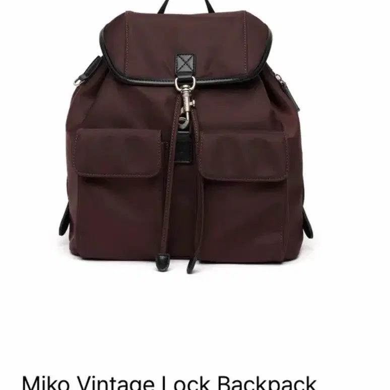 [BUNJANG] Studio de Nu Vintage Miko Rock Backpack Brown / 스튜디오데누 빈티지 백팩(새상품)