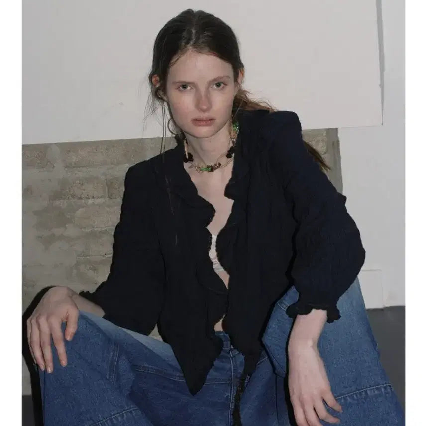 [BUNJANG] Foeto Pure Ruffle Blouse / 포에토 퓨어 러플 블라우스 foeto pure ruffle blouse