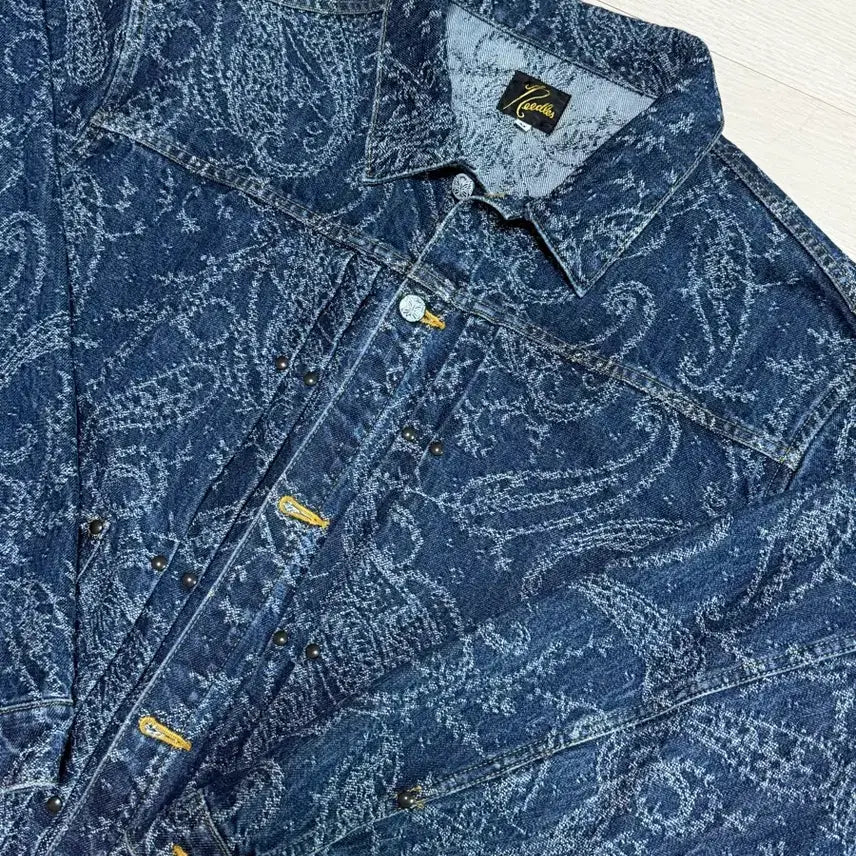 [BUNJANG] Needles 10oz Paisley Denim Jacket M / 니들스 10oz 페이즐리 데님 자켓 M