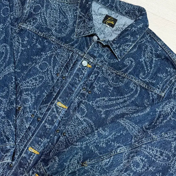 [BUNJANG] Needles 10oz Paisley Denim Jacket M / 니들스 10oz 페이즐리 데님 자켓 M