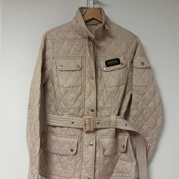 [BUNJANG] Barbour Quilted Jacket Beige Pink UK10 / 바버 퀄팅 자켓 베이지핑크 UK10