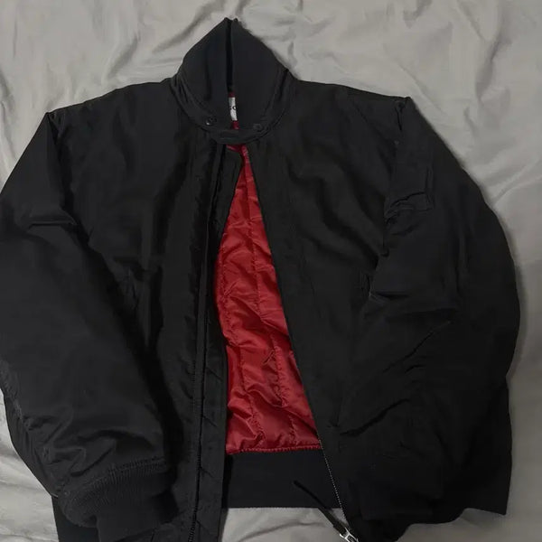 [BUNJANG] Il Corsaro 26SS Shawl Flight MA-1 Jacket Black 100 / [26SS] 숄 플라이트 MA-1 자켓 블랙 100