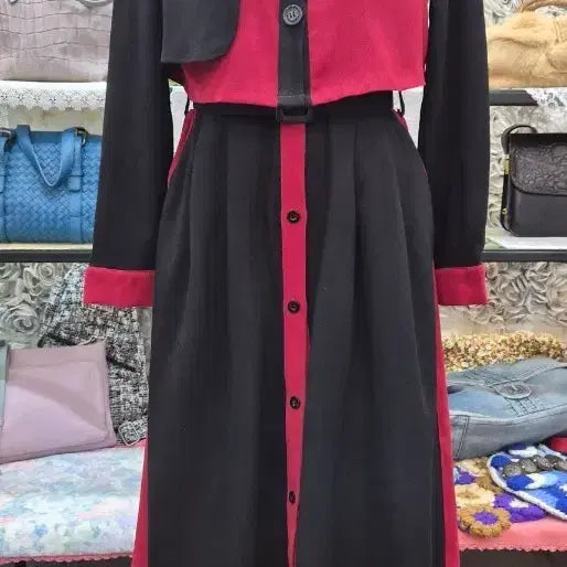 [BUNJANG] Minesam Long Dress + Vest Set / MINESAM 롱원피스+베스트(66~작은77)