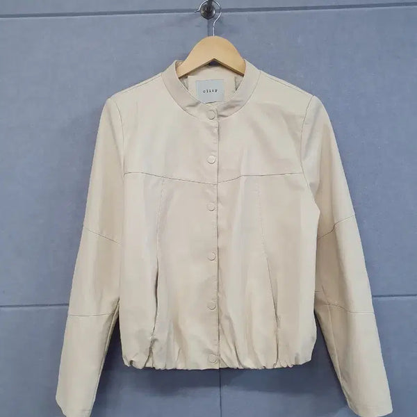 [BUNJANG] Clizy Lapel-less Cropped Jacket Ivory / #clizy 노카라 크롭 자켓 아이보리